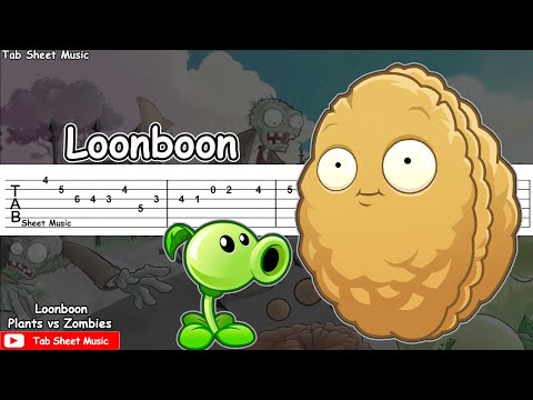 Plants vs Zombies - Loonboon Guitar Tutorial