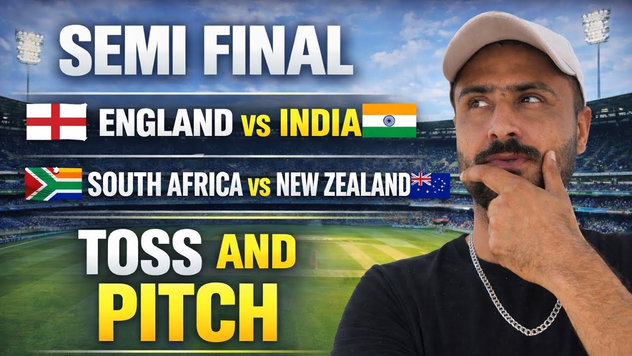Toss and Pitch semi final #deaf #t20worldcup #cricket 