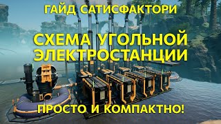 Гайд Satisfactory: Схема компактной угольной электростанции