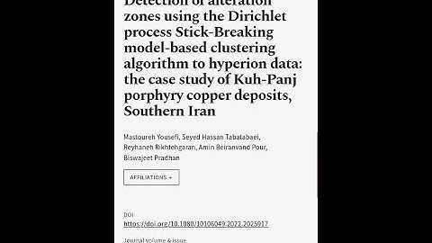 Detection of alteration zones using the Dirichlet process Stick-Breaking model-based ... | RTCL.TV