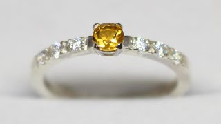 Making A Silver Citrine Ring