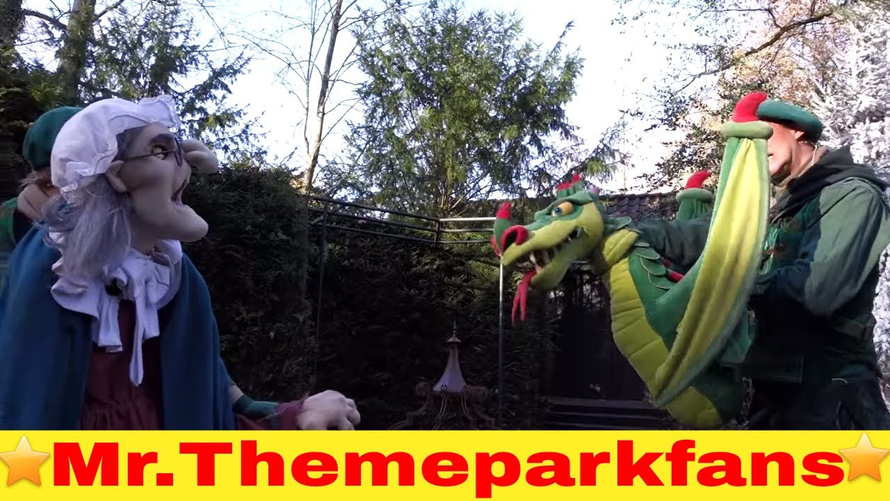 Sprookjesbos show met heks en draak Winter Efteling 2015. :)