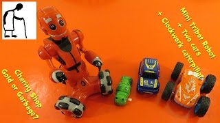 Charity Shop Gold or Garbage? Mini Tribot Robot + Two cars + Clockwork caterpillar