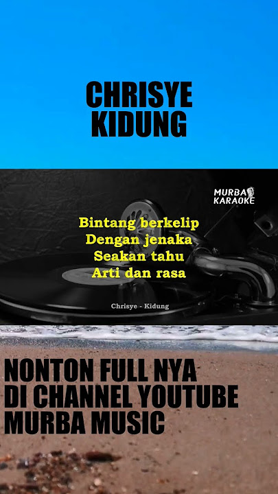 KARAOKE KIDUNG - CHRISYE #janganlupasubscribe