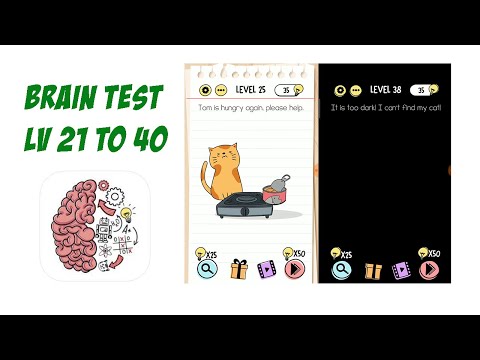 Brain Test level 21 22 23 24 25 26 27 28 29 30 31 to 40 solution / answer