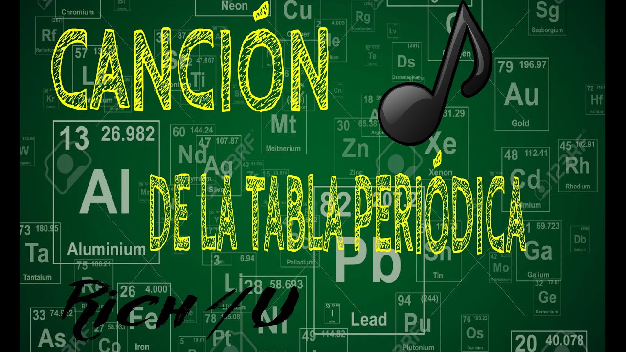 Canción de la tabla Periódica- pop- Aprende Rich 4U - YouTube