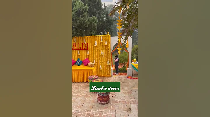 Haldi decoration #shorts #shortvideo #haldiceremonypunjabi #haldiceremony