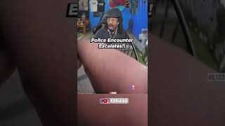 Police Encounter Escalates!! #shorts #poppabenji
