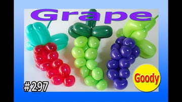 【バルーンアート Balloon Art】 ぶどうの飾り 🍷 ワイン Grape balloon 🍇 ブドウ 🍃 葡萄の作り方【かねさんのバルーンアート】