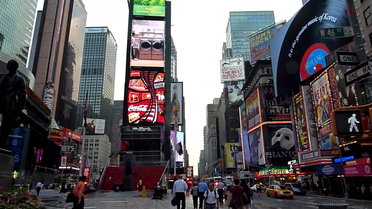 New York ニューヨーク タイムズスクエア Youtube