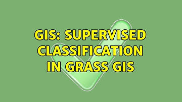 GIS: supervised classification in grass gis