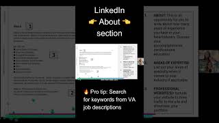 How to write an amazing LinkedIn About section | Tips for virtual assistants #shorts