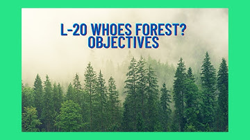 Whoes  Forest ? class5 TLO EVS CBSE NCERT