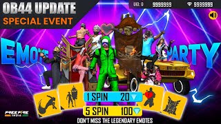 EMOTE PARTY EVENT RETURN | EMOTE PARTY EVENT KAB AAYEGA | FF NEW EVENT | FREE FIRE NEW EVENT