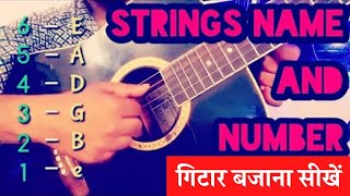 Lesson 3 Guitar Strings Names And Number In Hindi