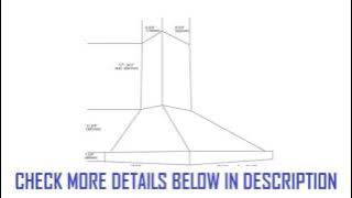 Ancona White Pyramid 450 CFM Wall Mount Range Hood 36Inch B00FF3A8Y0