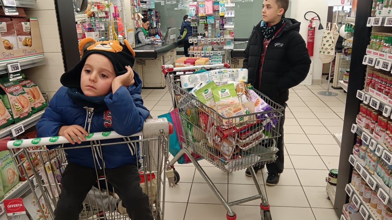 MEGA SVUOTA LA SPESA ALLA PAM,FAMIGLIA DI SEI SPESONA XXL