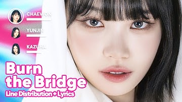 LE SSERAFIM - Burn the Bridge (Line Distribution + Lyrics) PATREON REQUESTED