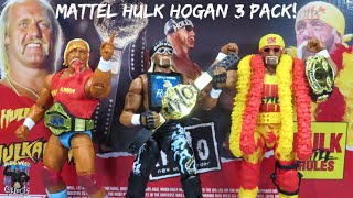 WWE Mattel Hulkamania Target Exclusive Elite Hollywood Hulk Hogan 3 Pack Figure Unboxing Review!