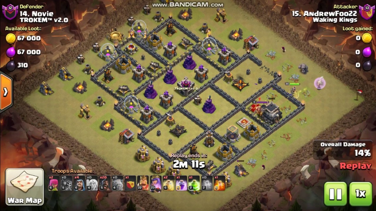 TH9 Wipeout - GoBoHo with Queen Walk vs Dead Zone Base