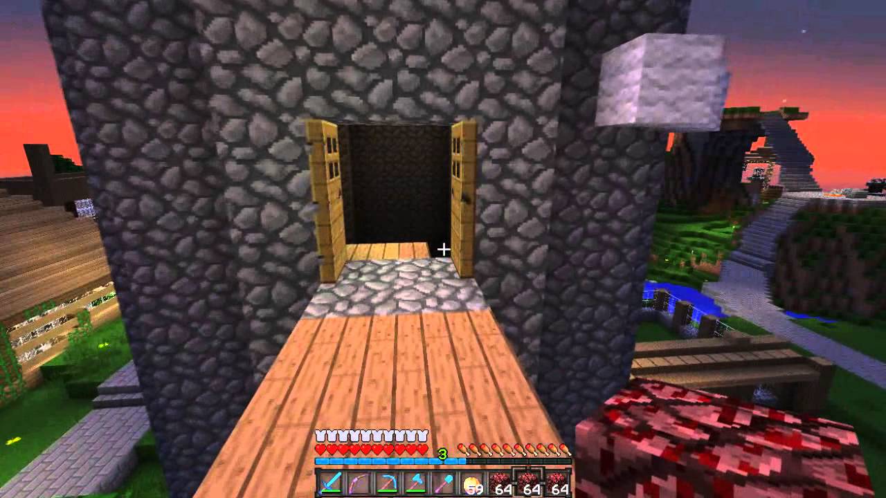 Minecraft Griefing: Netherrack Wall! - YouTube