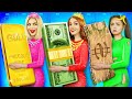 Rich vs Poor vs Giga Rich Girl! Expensive vs Cheap Situations 24 Hours by RATATA BOOM