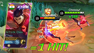 GLOBAL CHOU BESTE 1 HIT BUILD 2025!!(100 BROKEN)moet je zien