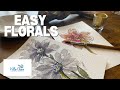 Easy watercolor Flowers for Beginners