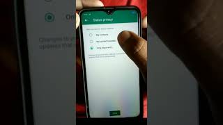 jise chaho use WhatsApp status kaise dikhayen|| WhatsApp status mein privacy setting kaise lagaen screenshot 3