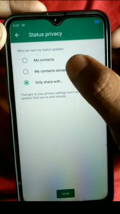 jise chaho use WhatsApp status kaise dikhayen|| WhatsApp status mein privacy setting kaise lagaen