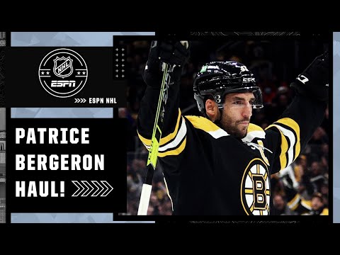 Patrice Bergeron pots FOUR Goals vs. Red Wings!