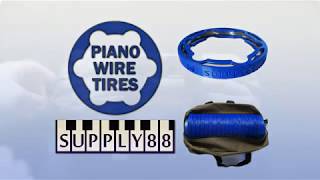 Piano Wire Tires Set - Unloaded