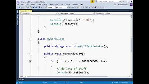 C# DELEGATE WITH CALLBACK