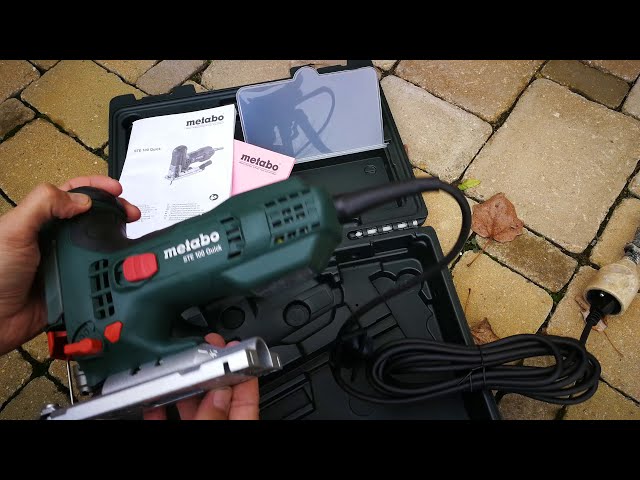 Unpacking / unboxing jigsaw Metabo STE 100 QUICK 601100500 - YouTube