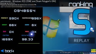 o!m | Windows RED ZONE 98.33% FC | 948,554