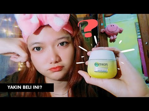 Review Garnier Yoghurt Night Cream / Krim Malam untuk Mencerahkan Wajah. 