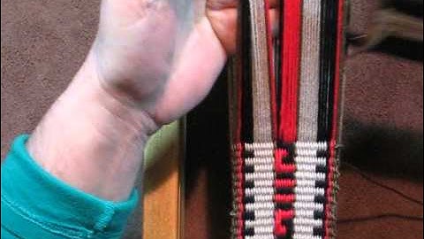 Inkle weaving Pickup "Greek Key" Tutorial