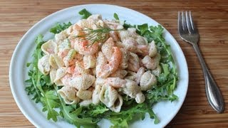 Shrimp & Pasta Shells Salad  Cold Macaroni Salad with Shrimp Recipe
