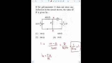 If the galvanometer G does not show any deflection in the circuit shown, the value of R is given by