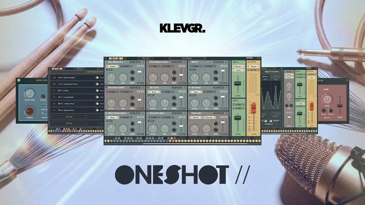  ONESHOT Epic素材 ビンテージ Klevgrandのドラムサンプラーがアップグレード「OneShot2」発売開始