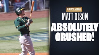 Athletics' Matt Olson DESTROYS baseball way out in ALDS Game 3!