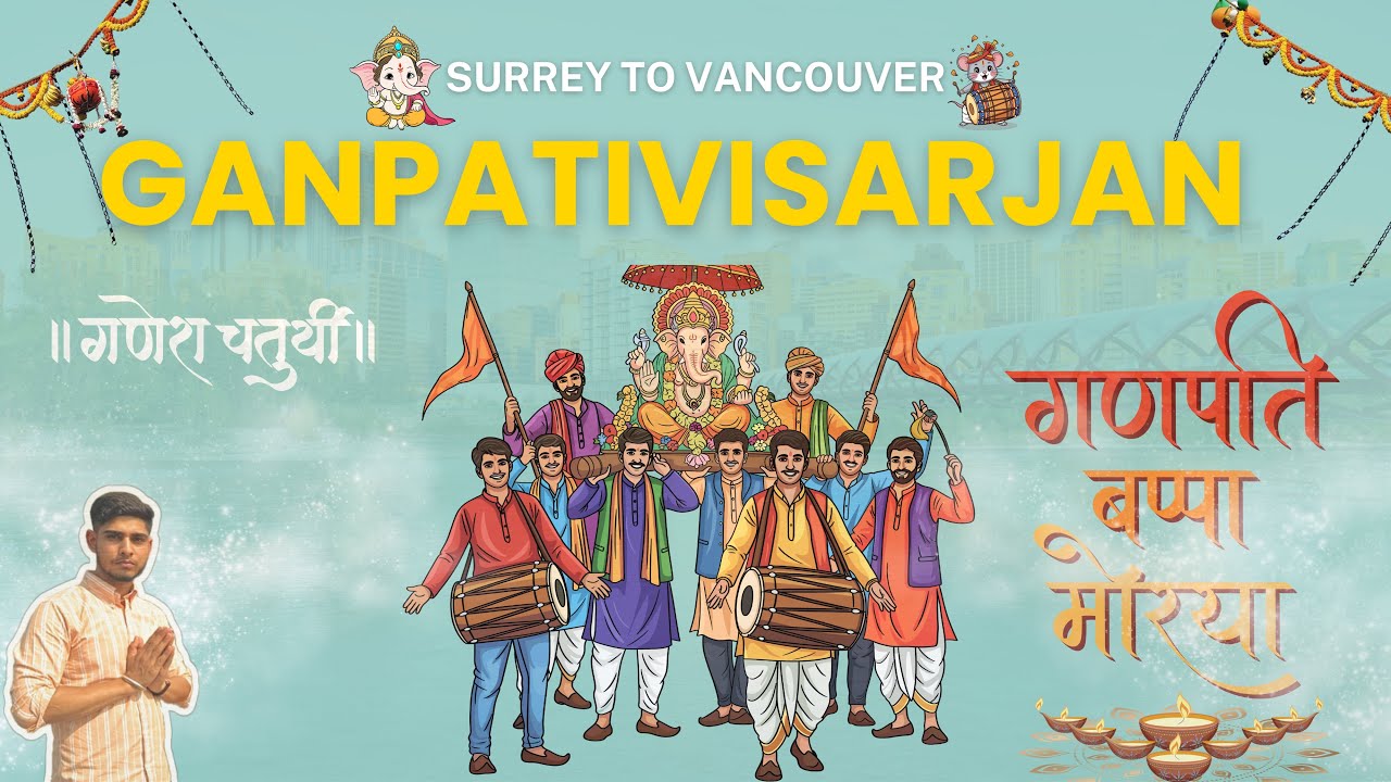 Ganesh Visarjan😍 in Surrey, BC🇨🇦Canada | Himanshu Bhati