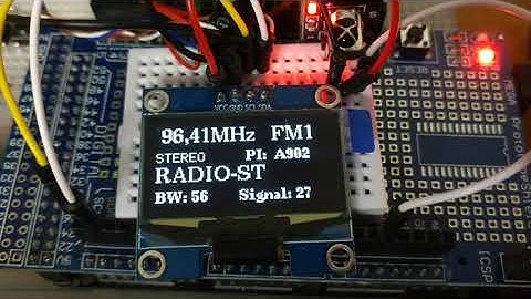 TEF6686 FM tuner with very high sensitivity and selectivity with the Arduino Mega 2650 board.