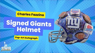 Charles Fazzino Signed NY Giants Pop Art Mini Helmet Autograph Auto | SMR Collectibles