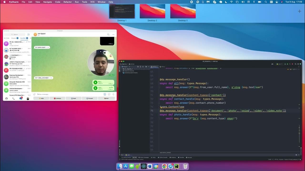 Aiogram types user