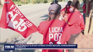 Charlotte McDonald's staff take part in national walkout over sex harassment, low wages