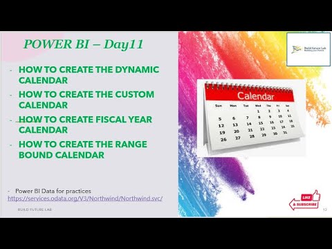 Create Calendar in Power BI DAY12 #powerquery #powerbi #oddatafeed #powerbitrainng