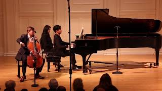 2/3 Brahms Cello Sonata no. 1 E minor: Andrei Ionita (cello), Yekwon Sunwoo (piano)