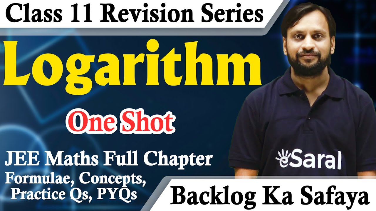 Class 11 Maths Logarithm OneShot Revision Backlog Short Notes