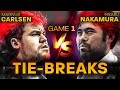 Magnus Carlsen vs Hikaru Nakamura | Tie Breaks - Game 1 (FULL) | FTX Crypto Cup QFs